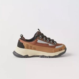 Kids' Zara Brown and Black Hiking Shoes size 2